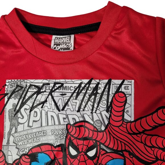 Marvel Spider-Man Toddler T-Shirt Red Short Sleeve Graphic Tee Size 2T - Picture 4 of 7